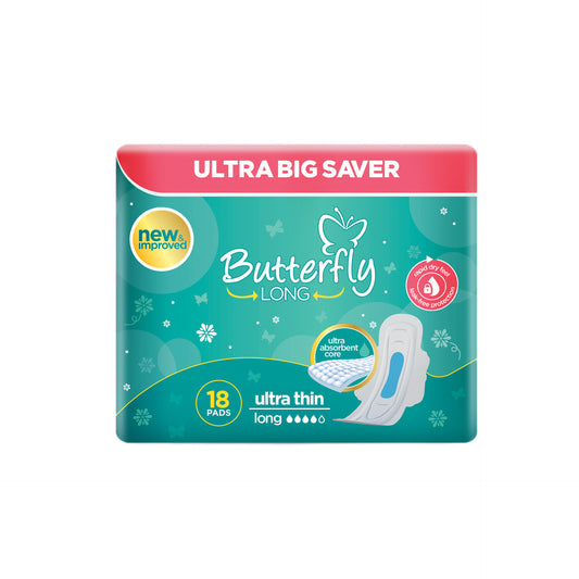 Butterfly Long Ultra Big Saver Sanitary Pads 18 Pcs